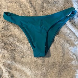 Zaful Cheeky Bikini Bottoms, Turquoise, Size 6